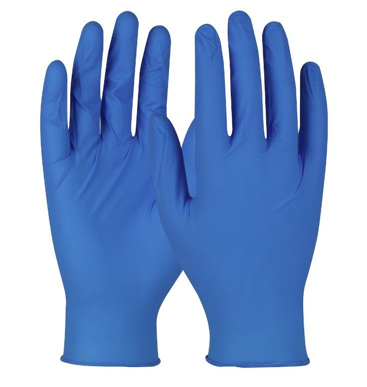 Blue Nitrile/Vinyl Blend Gloves MJST0500-M1 100Pcs